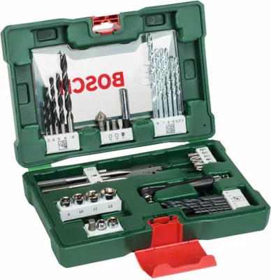 Image de Jeu de forets et d'embouts V-Line Bosch 41 pièces avec visseuse d'angle Coffret d'outils