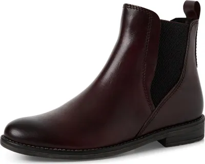 Immagine prodotto di MARCO TOZZI Stivaletti da donna Chelsea in pelle con elastico, modello elasticizzato 2-25366-41, taglia: 38 EU, colore: rosso