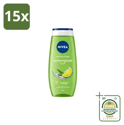 Zdjęcie produktu dla 15 sztuk żelu pod prysznic Nivea Lemon & Oil - 250 ml - zestaw ekonomiczny