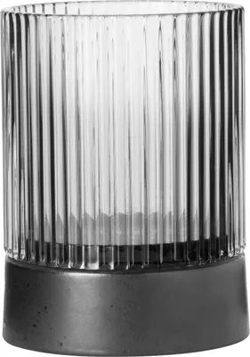 Imagen del producto de ASA Selection, vela de cristal "Glas Windlicht" con base de porcelana, transparente, diámetro 7 cm, altura 9,6 cm