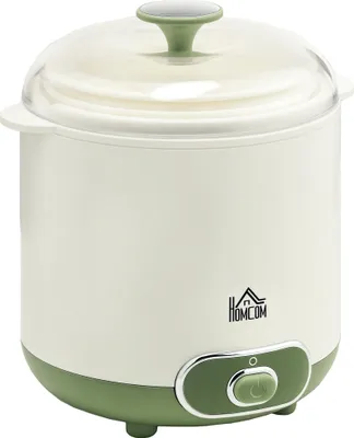 Produktbild von HOMCOM Joghurtbereiter, 1,5 L Joghurtmaschine mit Sieb, Deckel, Weiß