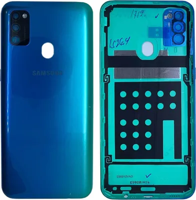 Image de Couvercle de batterie Samsung GH98-44841B pour Galaxy M30s M307F, bleu, pièce de rechange, neuf