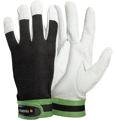 Produktbild von Ejendals Tegera® 513 Montagehandschuh mit verstärkten Fingerspitzen für präzises Arbeiten (12 Paar)