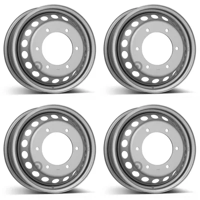Image de 4 jantes en acier Alcar, 5,5Jx16 pouces, déport 111, 6x205, pour Volkswagen Crafter (lot de 4)