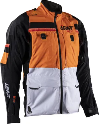 Produktbild von Leatt ADV Rally 7.5 HydraDri wasserdichte Motorrad Textiljacke, orange/grau, M