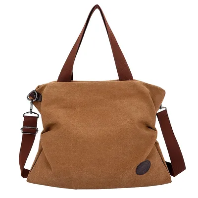 Produktbild von Schultertasche Tasche,Canvas Umhängetasche,Shopper Crossover Bag,Canvas Tasche,Braun