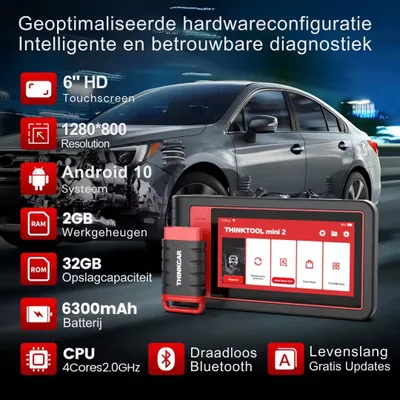 Produktbild von Thinktool Mini – OBD2-Scanner – Diagnosecomputer – Autodiagnosegerät – Fehlercode-Löschgerät