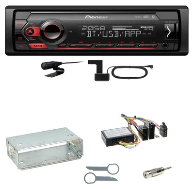 Produktbild von Pioneer MVH-S420DAB Bluetooth DAB+ AUX MP3 Einbauset für Mercedes W210 ab 08/99