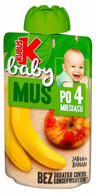 Produktbild von Kubuś Apfel-Bananen-Mus für Kinder ab 6 Monaten, 100 g