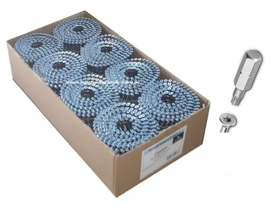 Produktbild von 3,5x45mm TX20 verzinkt 16° Nagelschrauben draht für Coilnagler Paslode Bostitch 3,6M