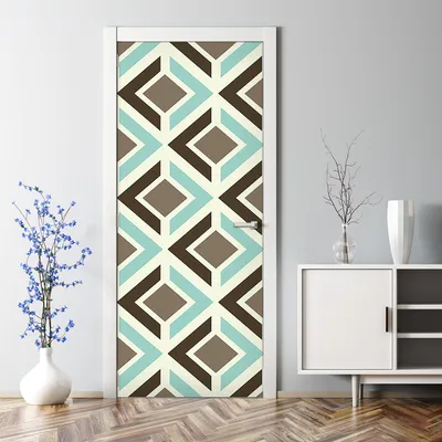 Produktbild von Dekorative Aufkleber selbstklebend Klebefolie Wandaufkleber Türposter Retro Kreise 70 x 200 cm