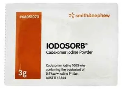 Produktbild von IODOSORB GRANULI, WUNDBEHANDLUNG, 7 Beutel, 3 g