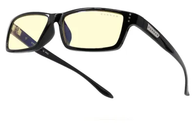 Image de Lunettes de jeu et d'ordinateur GUNNAR - Riot, monture onyx, verres ambre - Lunettes filtre de lumière bleue, filtre bleu premium, protection UV,