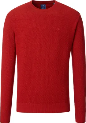 Produktbild von REDMOND Casual Herren Pullover Langarm Rundhals Comfort Rot M