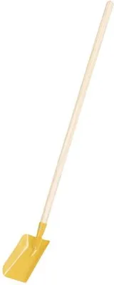 Produktbild von Kinderschaufel (Metall) - Gelb - mit Holzstiel | Strandschaufel für Kinder, Gartenschaufel