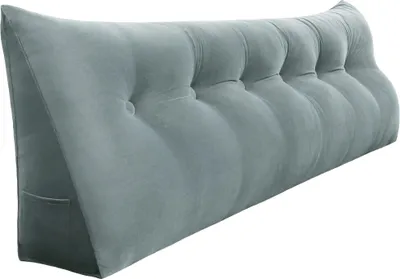 Immagine prodotto di Grande cuscino poggiatesta ergonomico cuscino a cuneo in velluto, cuscino da lettura, cuscino a cuneo, cuscino per la schiena, cuscino per il riposo, cuscino decorativo