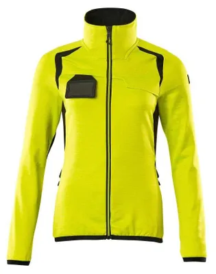 Produktbild von MASCOT® Fleecepullover mit Reißverschluss, Damen Microfleecejacke Größe 2XL, hi-vis gelb/schwarz | Packung (1 Stück)