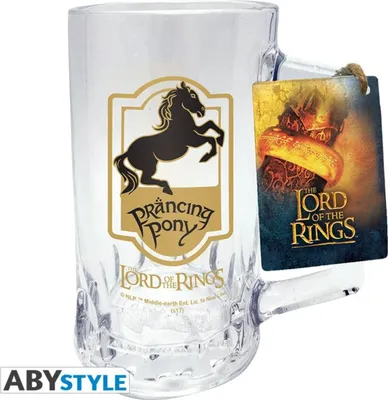 Image de Seigneur des Anneaux Glas Bierkrug Prancing Pony