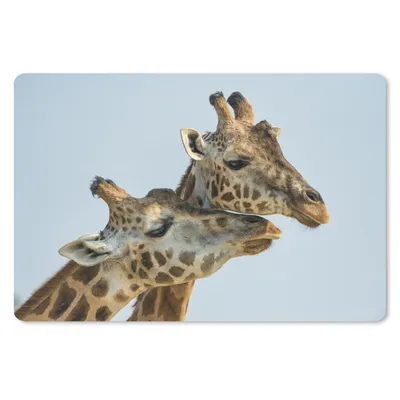 Produktbild von MuchoWow® Schreibtischunterlage Giraffen - Tiere - Himmel 60x40 cm - XXL Mauspad - Großes Mauspad