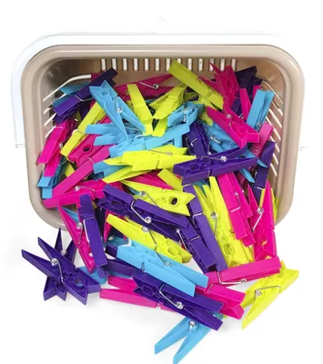 Immagine prodotto di Pinze in plastica con cestino rettangolare Confezione 96 COM-FORT HOUSE