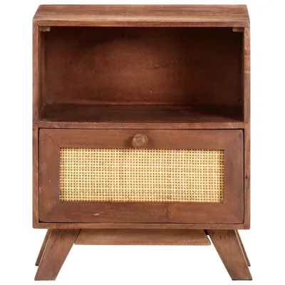 Immagine prodotto di Comodino 40x30x50 cm in Legno Massello di Mango