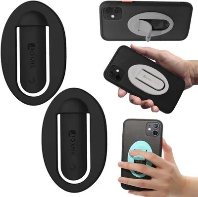 Image de Support en silicone pour smartphone avec anneau, pour la voiture et la navigation