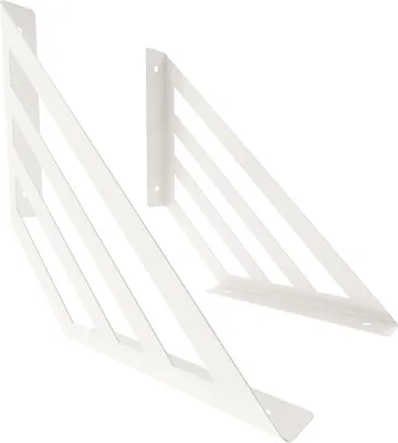 Produktbild von 2x sossai Design Regalträger Truss in Weiß 250x250mm Regalwinkel Bücherregal Konsole Regal Halter