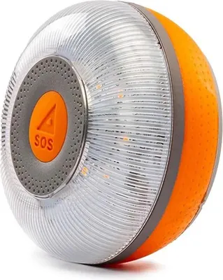 Immagine prodotto di Luce di emergenza auto flash led sos v16/ omologata/ base magnetica/ geolocalizzabile/ alimentata a batteria a