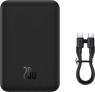 Zdjęcie produktu dla Baseus Magnetic Mini, 20000 mAh, Power Delivery, Bezprzewodowe ładowanie, 20 W, Czarny