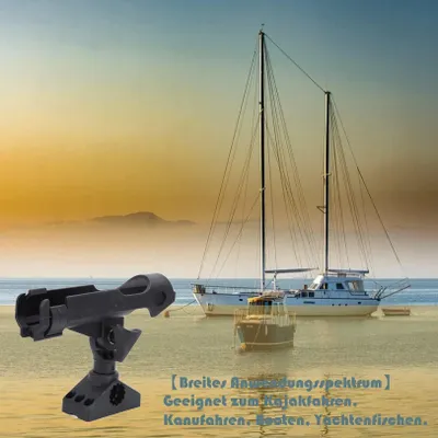 Produktbild von Hengelsteun Visbeugel, inklusive Installationsschrauben, für Kajak, Kanu und Boot, Angelzubehör