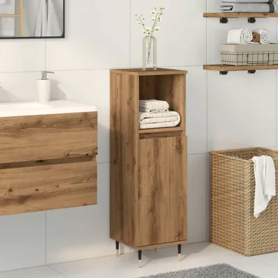 Produktbild von Möbel Badschrank Artisan-Eiche 30x30x100 cm Holzwerkstoff - Badezimmer &19412