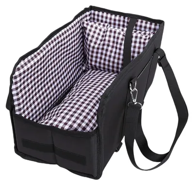 Obrázek produktu pro Autosedačka pro psy Console Dog Car Seat Non Slip Portable Center Console Dog Safety Car Seat Booster for Travel Black