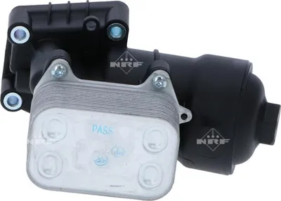 Produktbild von NRF 31355 Ölkühler Motoröl für VW GOLF VI (5K1) Polo Schrägheck (6R1, 6C1) TOURAN (1T1, 1T2) für AUDI A4 Avant (8K5, B8) A6 Avant (4G5, 4GD, C7)