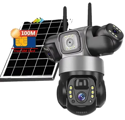 Produktbild von Überwachungskamera, 360° Sichtwinkel, Fernbedienungsfunktionen, Solar Kamera Hinzufügen 128GB