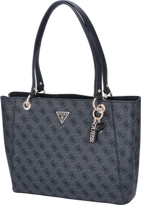 Produktbild von Guess Damen Tote Bag/ Schultertasche / Shopper NOELLE Schwarz Kunstleder-