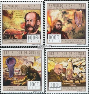Produktbild von Briefmarken Guinea 2011 Mi 8758-8761 (kompl. Ausgabe) postfrisch Prähistorische Kunst