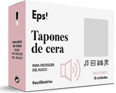 Obrázek produktu pro Špunty do uší Eps vosk 12ks