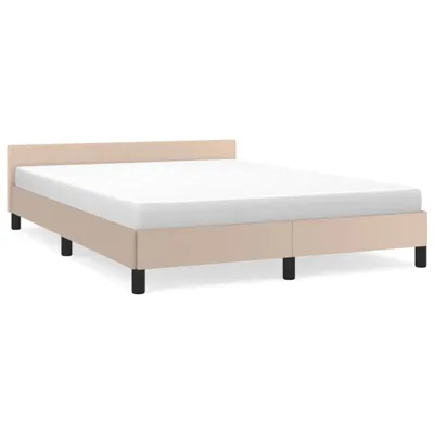 Immagine prodotto di vidaXL Struttura letto con testiera senza materasso Cappuccino 140x200 cm