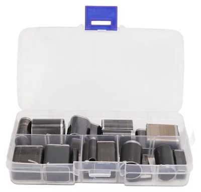 Obrázok produktu pre Vykrajovačky z polyméru a hliny, 24 tvarov, vzory na dierovanie DIY, kožené puzdro, dierovacie náradie s krabičkou