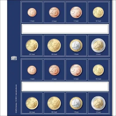 Produktbild von SAFE 1869 Designo Vordruckblätter 2 Euro neutral