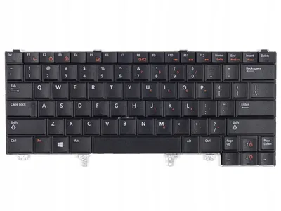 Immagine prodotto di Tastiera per laptop Tradebit per Dell Latitude E5420, E5430, E6220, E6230, E6320, E6330, E6420, E6430, E6440 con layout QWERTY USA e retroilluminazione
