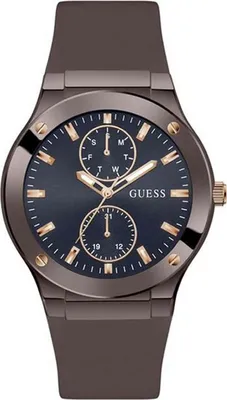 Produktbild von Guess Herren Armbanduhr Multifunktion Jet braun, blau 45 mm GW0491G2