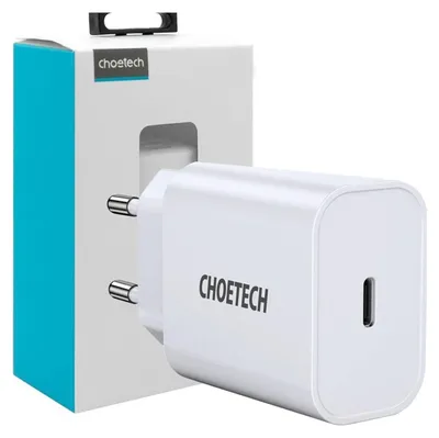 Image de Choetech Q5004 Chargeur secteur Eu Usb-C, 20W (Blanc)