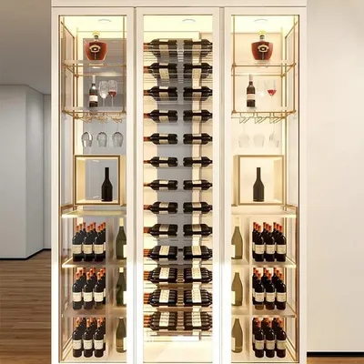 Image de Weinschrank Weinkühlschrank Weinkühler Weinmöbel Weinlagerschrank Weinständer