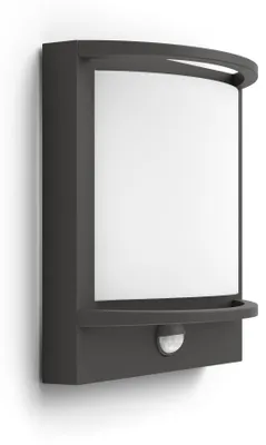 Image de Philips myGarden Lampe LED à détecteur Samondra 1x12W anthracite 1739293P0