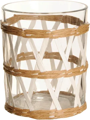 Produktbild von Windlicht TO THE BEACH natur weiß umwickeltes Glas H12,5cm Deko maritim Beach House