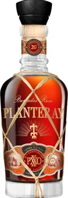 A bottle of Planteray PXXO 20th Anniversary Rum.