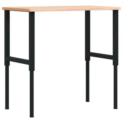 Immagine prodotto di vidaXL Banco da lavoro 100x60x(71,5-98) cm in legno massiccio di faggio rettangolare