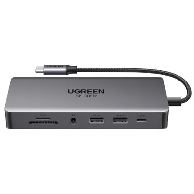 Obrázek produktu pro Ugreen 15965 Ugreen 11-in-1 USB-C Hub (10Gbps USB 3.2, Dual HDMI)