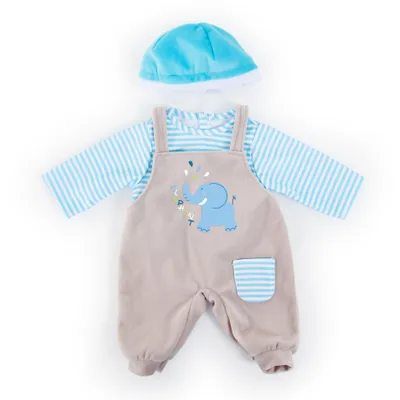 Obrázok produktu pre Bayer Design 84676AA - Oblečenie pre bábiky 40-46 cm, dupačky, top a čiapka so slonom